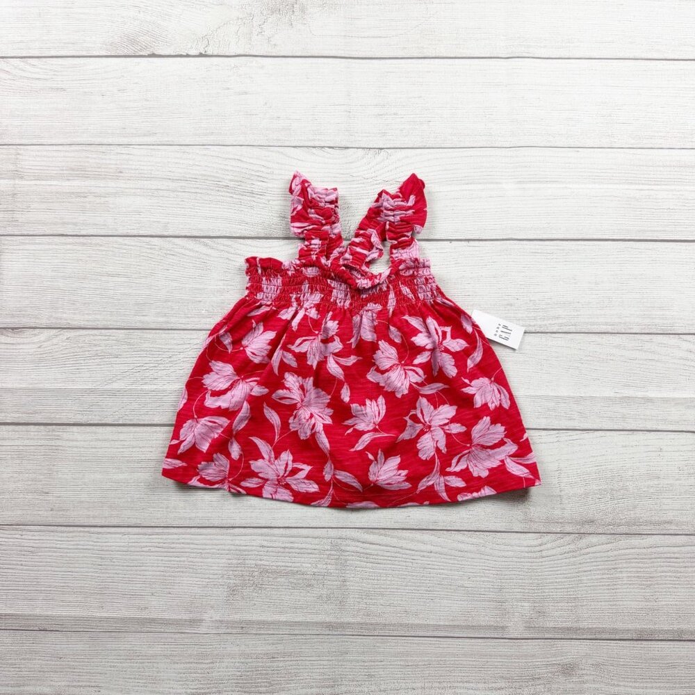 NWT Gap Girls Sleeveless Tropical Floral Print Tank Top Size 3T